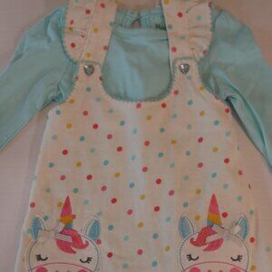 2pc fun unicorn dress